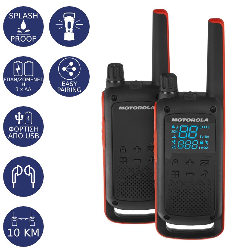 prison if you can Tulips Motorola TALKABOUT T82 Water resistant Walkie Talkie with torch 10 km -  Soundstar