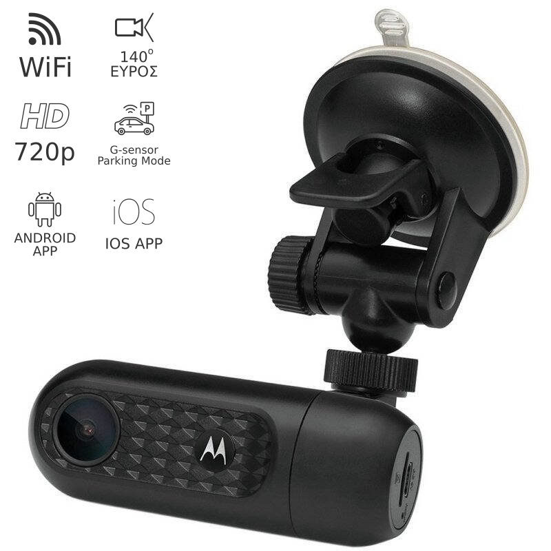 Motorola MDC10W 720 HD Dash Camera Rechargeable WiFi