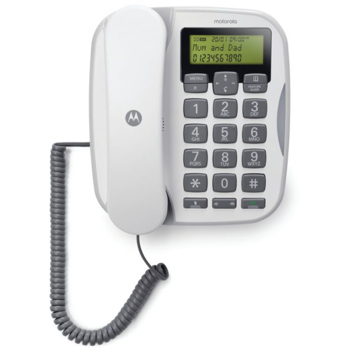 Motorola CT510 GR Corded phone with big buttons, speakerphone and LED Soundstar
