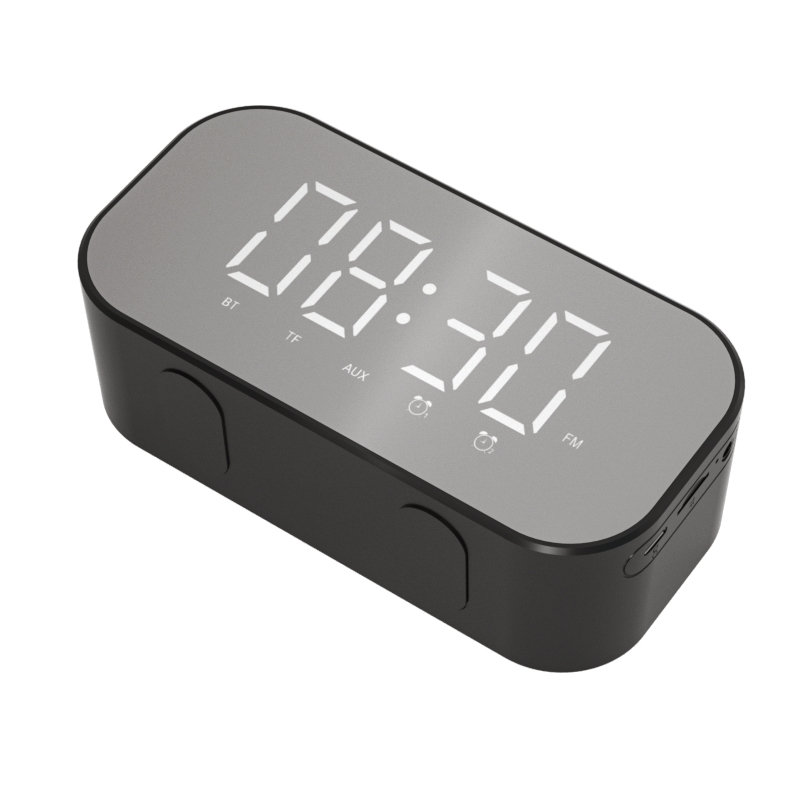 Black/Blue Shayson Digital Travel Alarm Clock Ultra Compact Battery & USB charging Dual Alarm Clock with Snooze,Simple Basic Operation 